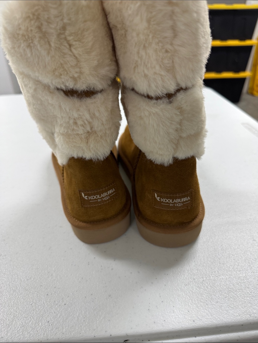 Koolaburra Chestnut Suede Shearling Boot